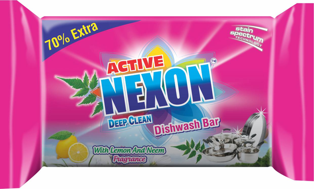 NEXON DISHWASH BAR250gm RS.25*(30PCS)